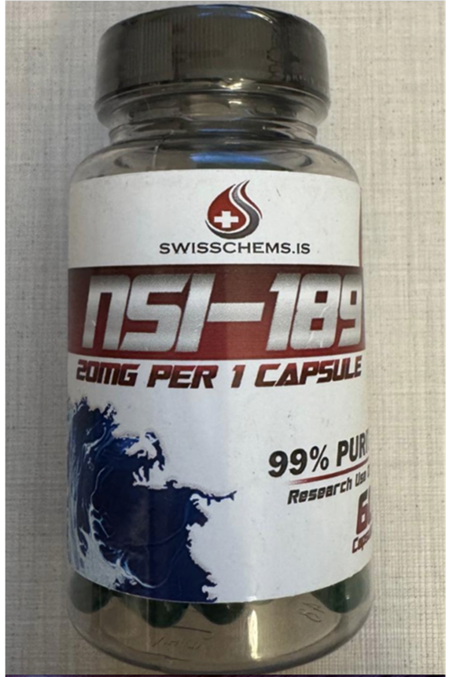 SwissChems  NSI-189 Phosphate (20mg/capsule), 60 Capsules.Orj Usa Firma Ürünü.82.