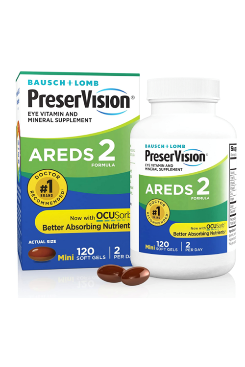 PreserVision AREDS 2 Eye Vitamin & Mineral, Contains Lutein, Vitamin C, Zeaxanthin, Zinc & Vitamin E, 120 Softgels (Packaging May Vary).4162