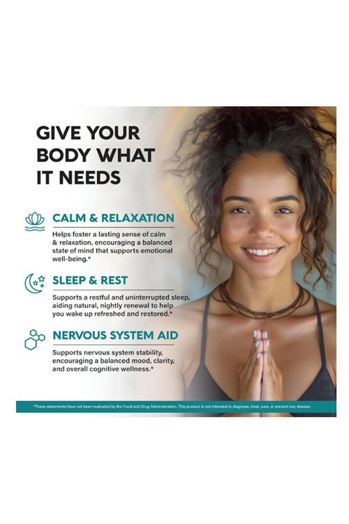 NUTRAHARMONY  GA.BA L-Theanine (ÖSG ÖZEL SPORCU GIDALARI) 900mg 120 Capsul - Made in USA - Magnesium  Vitamin B6 - Calm,Sleep,Relaxation  Mood Support - Gam.ma AminoButyric Acid, L-Theanine, Vegan.50..