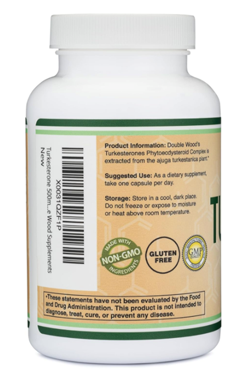 Double Wood  TURK 500 Turkesterone 500mg, 120 Capsul.52.
