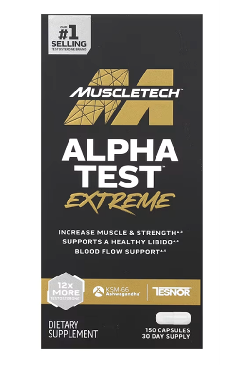 MuscleTech, AlphaTes  Extreme, 150 Capsules.Abd Menşei.Avrupa Değildir.79