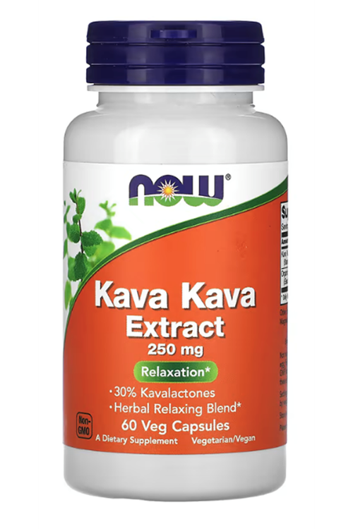 NOW Foods, Kava Kava Extract, 250 mg, 60 Veg Capsules.Abd Menşeidir.