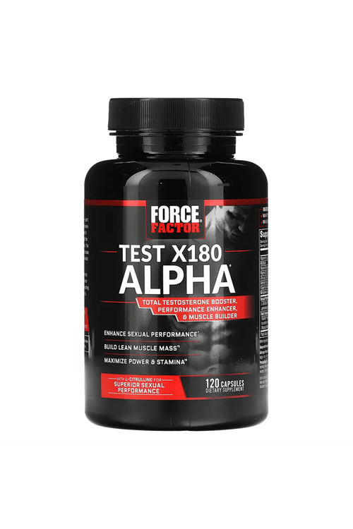 Force Factor, Test X180 Alpha, 120 Capsules.  Made ın Usa