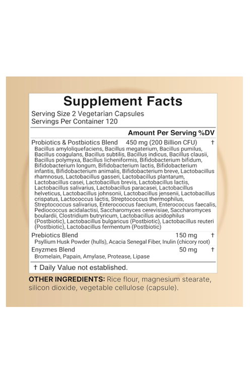 NatureBell Probiotics 200 Billion CFU  240 Veggie Capsul with Synbiotic Blend of Digestive Enzymes, Prebiotics, & Postbiotics – 40 Strains – Full-Spectrum Gut Health & Bloating.50.