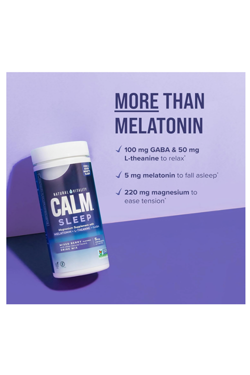 Natural Vitality Calm  Magnesium Citrate, Aid Drink Mix, GA.BA, Aid, Vegan, Gluten Free Non-GMO 453gr.60.