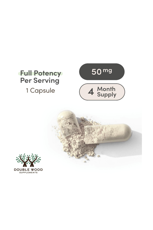 Double Wood Kanna Extract  (Sceletium Tortuosum) - 50mg Per Capsules, 120 Capsul.