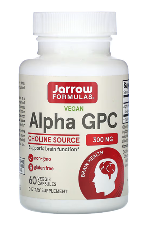 Jarrow Formulas (Özelsporcugıdaların'dan !!) Alpha GPC  300mg  60 Veggie Capsul.Abd Menşi.64.