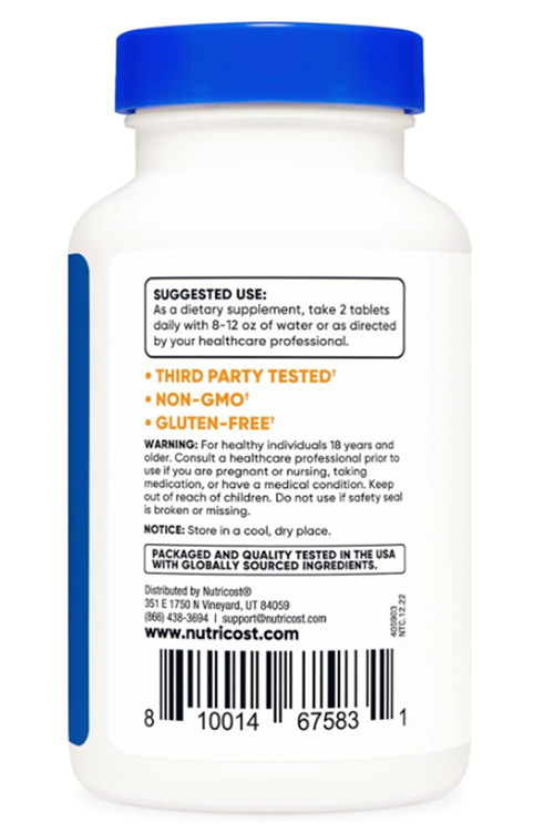 Nutricost Chanca Piedra Extract - Stone Breaker - 120 Tablets, 1800mg.Abd Menşei.36.