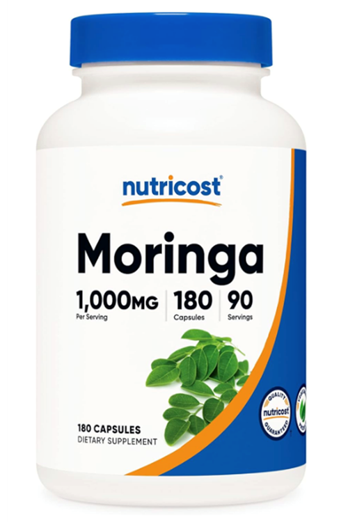 Nutricost Moringa  500mg, 180 Capsules (90 Servings) Abd Menşei