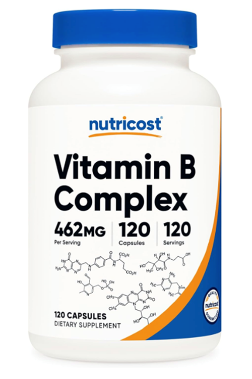 Nutricost High Potency Vitamin B Complex 462mg, 120 Capsules.Abd Menşei
