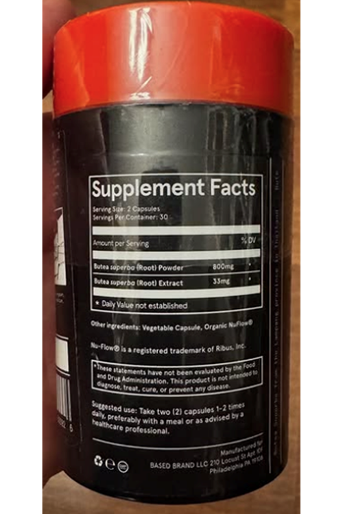 BASED Suplament ENHANCED BUTEA SUPERBA 60 Capsul.Abd Menşei.