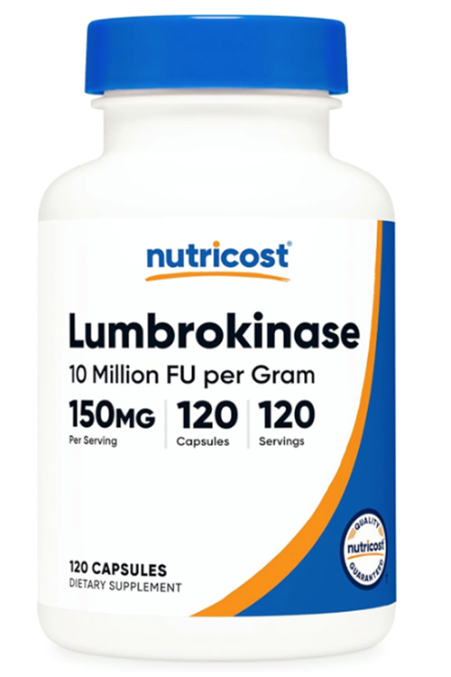 Nutricost Lumbrokinase Capsules 150 mg (120 Capsules) Abd Menşei