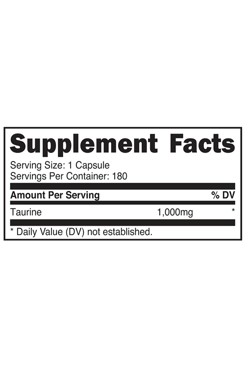 PrimaForce Taurine 1000mg  180 Capsul, Non-GMO & Gluten Free..Abd Menşei.36.