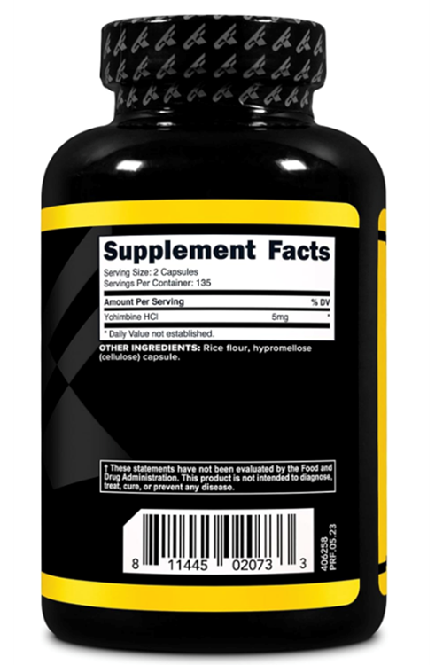PrimaForce Yohimbine HCl, Weight Loss Supplement 2,5mg (270 Capsules).Abd Menşei 4050.