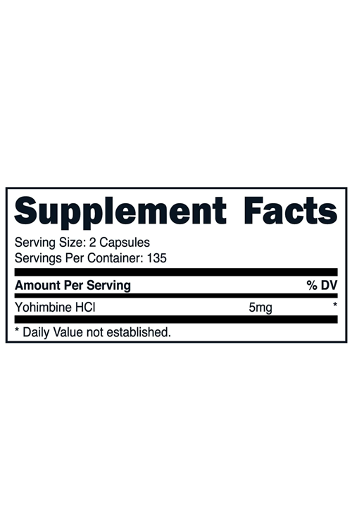 PrimaForce Yohimbine HCl, Weight Loss Supplement 2,5mg (270 Capsules).Abd Menşei 4050.