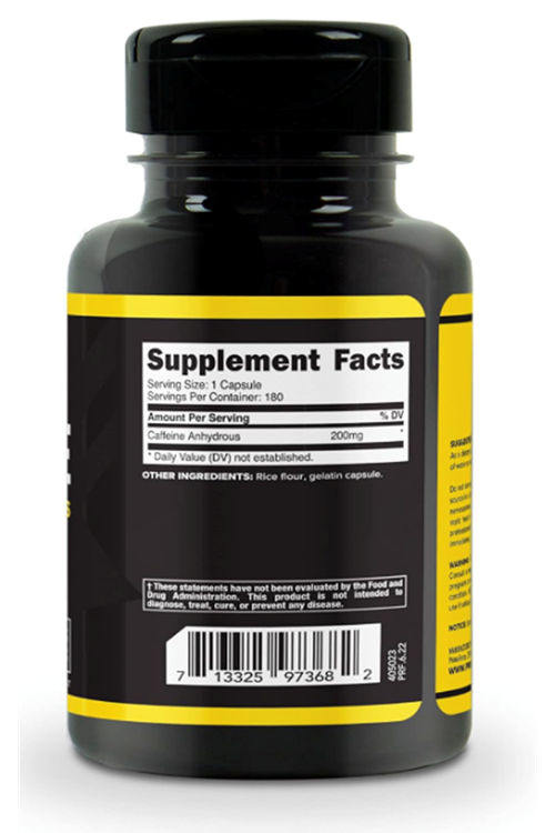 Primaforce Caffeine Pills 200mg, 180 Capsul.Abd Menşei