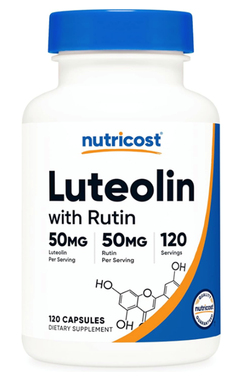 Nutricost Luteolin with Rutin Complex  (ÖSG ÖZEL SPORCU GIDALARI) 100mg (50mg Luteolin, 50mg Rutin) 120 Capsules.Abd Menşei.
