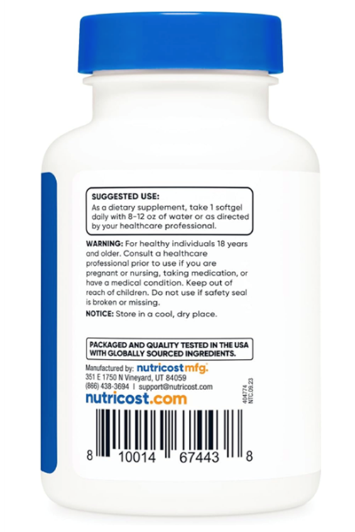 Nutricost Vitamin D3 2000 iu Softgels, 240 Softgels.Abd Menşei