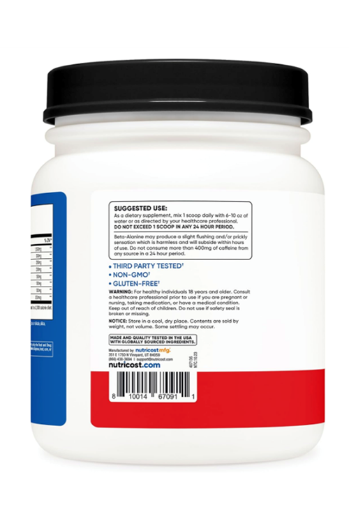 Nutricost Pre-X Xtreme Pre-Workout Complex Powder, 60 Servings.Abd Menşei.