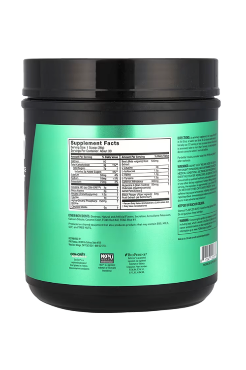 JYM Supplement Science, Pre JYM®, High-Performance Pre-Workout, Black Cherry, 1.7 lbs (780 gr)Abd Menşei.