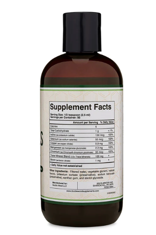 Double Wood  Trace Mineral Supplement 236ml 95 Servis. Abd Menşei
