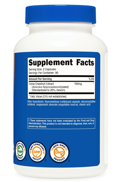 Nutricost Horse Chestnut Extract 700 MG Per Serving, 180 Capsules