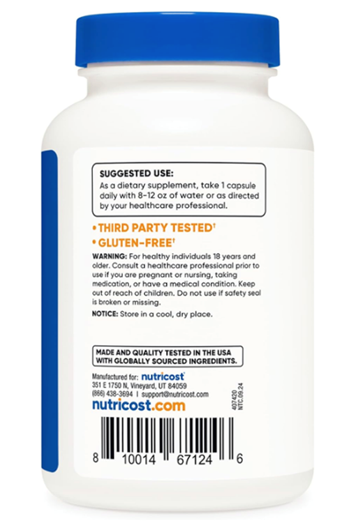 Nutricost L-Arginine L-Citrulline Complex 750mg, 120 Capsules.Abd Menşei.36.