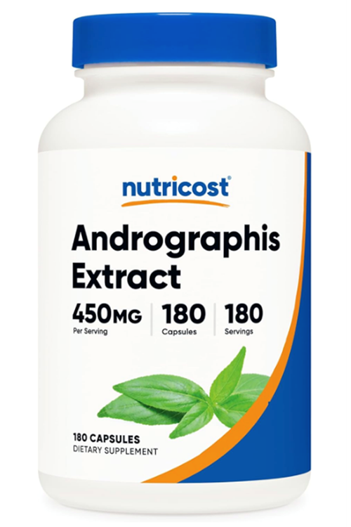 Nutricost Andrographis Extract 450mg, 180 Vegetarian Capsules.Abd Menşei