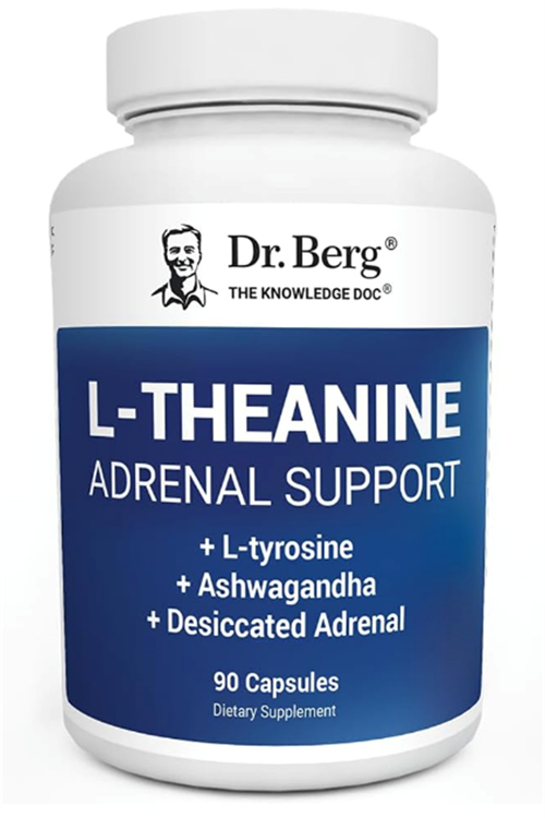 Dr. Berg L-Theanine 200mg - Includes Zinc, Copper, L-Tyrosine – L-Theanine - for Relaxation, and Mental Clarity* – 90  Capsules.Abd Menşei