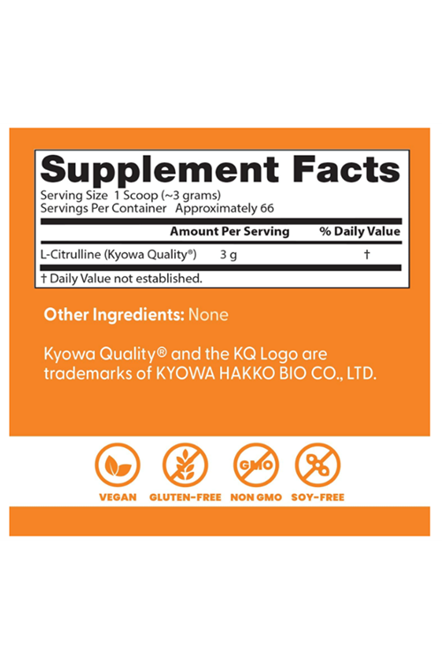 Doctor's Best L-Citrulline Powder KQ - Kyowa Quality 200 gr.Abd Menşei.47.