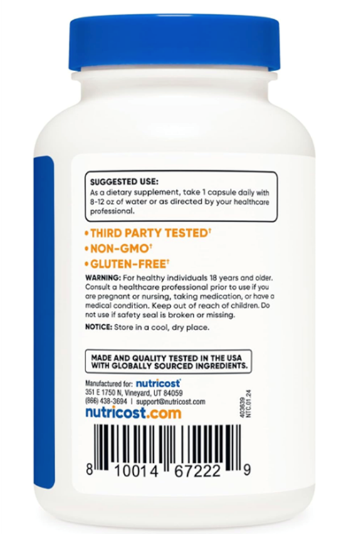 Nutricost P-5-P, 50 mg, 240 Capsules.Abd Menşei 4039