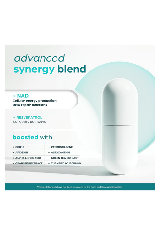 THİNBİ NAD  8457 mg Extra Strength, Green Tea + Astaxanthin for Women & Men, Resveratrol, CoQ10, Alpha Lipoic Acid – Energy Antı-Agıng,Cell Regeneration  60 Capsul.Abd Menşei