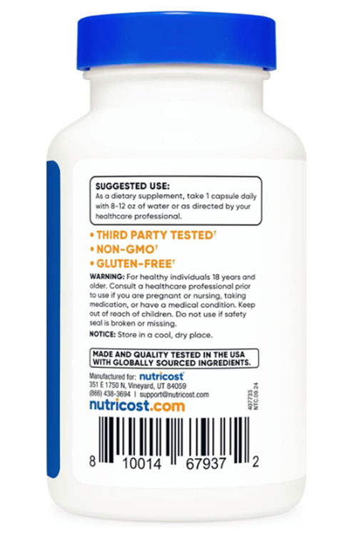Nutricost L-Theanine 1 Serving 200mg, 120 Capsules.Abd Menşei.36.