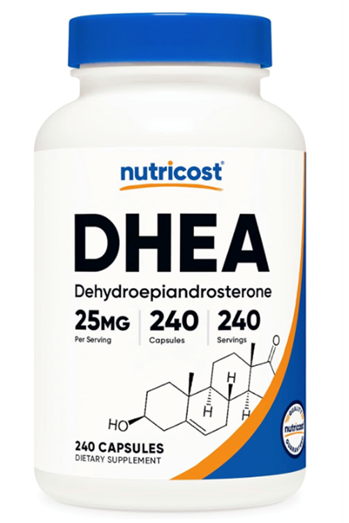 Nutricost DHEA 25mg, 240 Capsules..Abd Menşei.