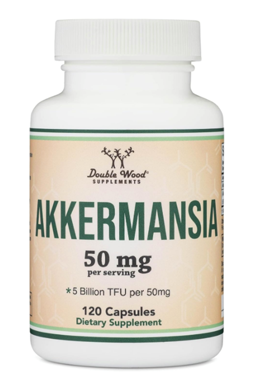 Double Wood Akkermansia Probiotic and Postbiotic (Increases GLP-1 Production) 120 Capsules, 50mg per Serving (Third Party Tested to 5 Billion TFU.Abd Menşei