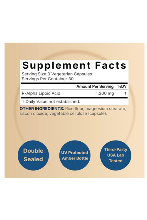 NatureBell R Alpha Lipoic Acid 1,200mg Per Serving, 90 Veggie Capsules.Abd Menşei.52