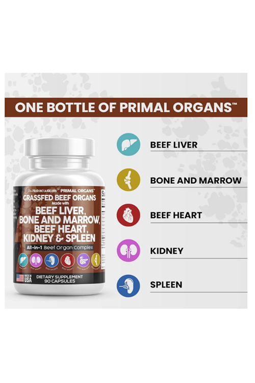 Clean Nutraceuticals Grass Fed Beef Liver Complex 90 Capsules.Abd Menşei.57.