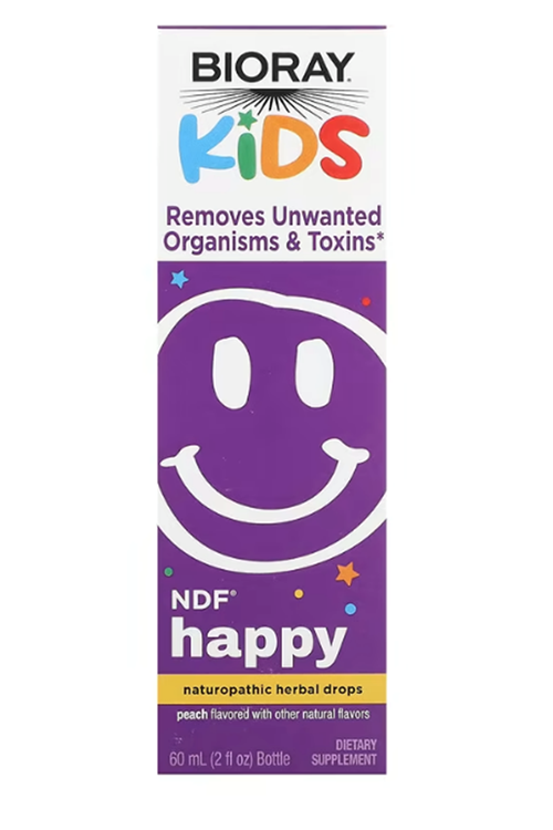 Bioray, Kids, NDF Happy, Peach, 2 fl oz (60 ml).Abd Menşei