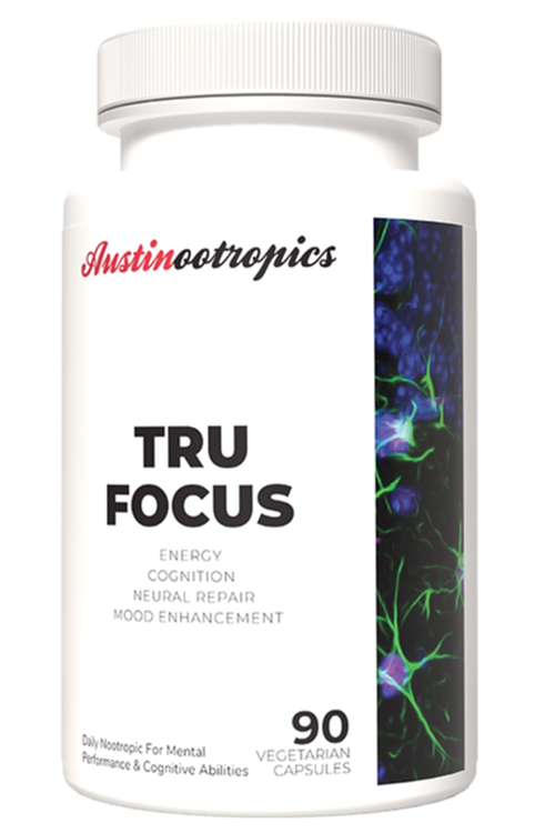 Austinootropics Tru Focus Limitless 90 Veg Capsul.Made In Usa.
