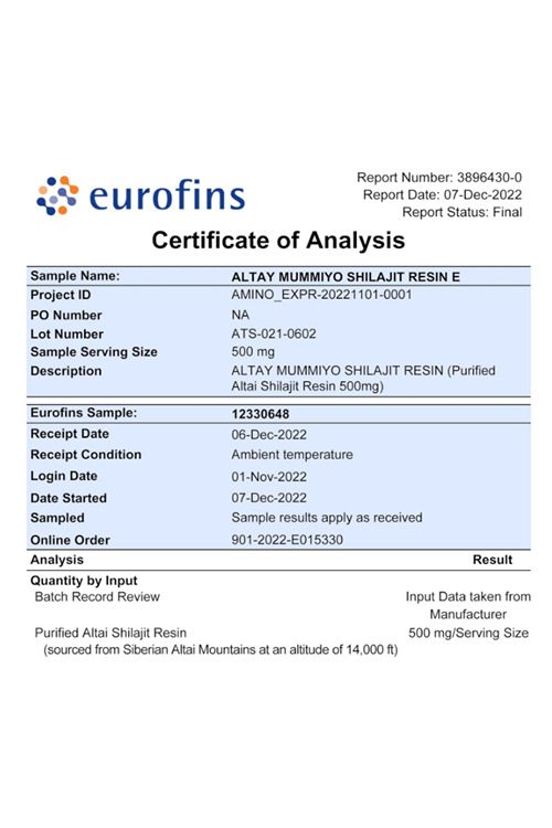 ALTAY MUMMIYO Shilajit Resin with Fulvic Acid Original Siberian Pure Shilajit with 85+ Humic Acid 100 Serving / 50gr.Abd Menşei.52.