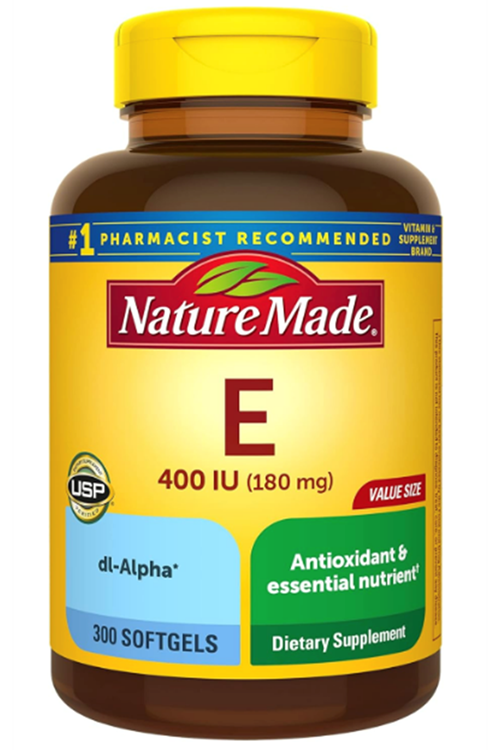 Nature Made Vıtamın E 180 mg (400 IU) dl-Alpha, Dietary Supplement for Antioxidant Support, 300 Softgels.Abd Menşei