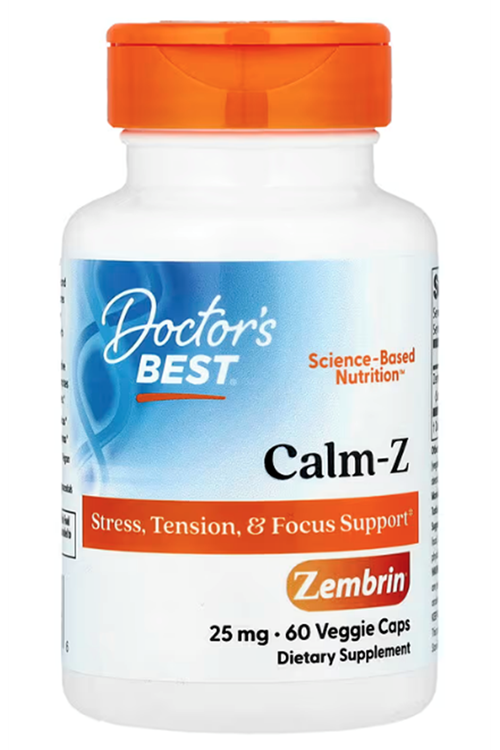Doctor's Best, Calm-Z with Zembrin, 25 mg 60 Veggie Capsul. ORJ Usa Version.4050