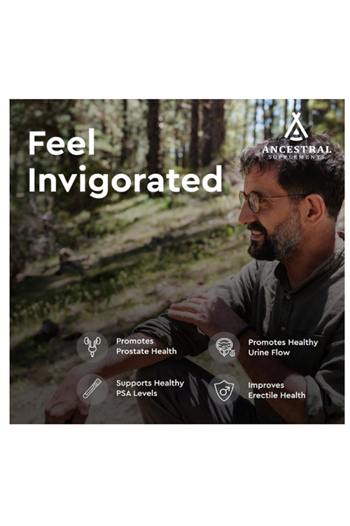 Ancestral Supplements Grass Fed Beef Prostate for Men with Liver, 3000mg, 180 Capsules.Abd.