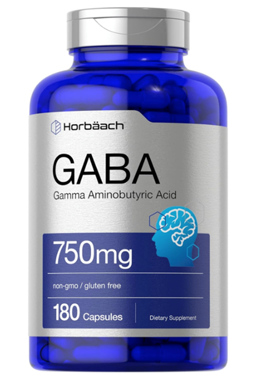 Horbaach GABA Supplement 750 mg  180 Capsules.Abd Menşei