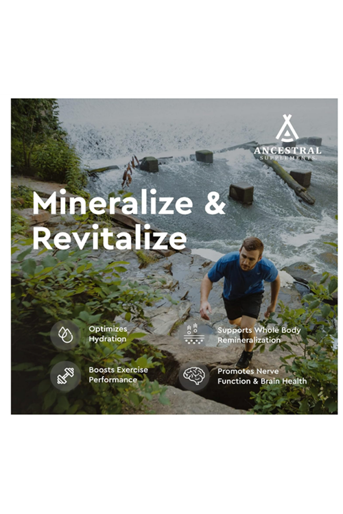 Ancestral Supplements Minerals Electrolytes with Magnesyum, Potasyum, Sodium,Optimal Hydration, Immune Health, Digestion, and Remineralization, 180 Capsul.Abd Menşei