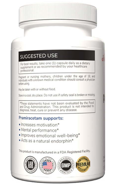 Austinootropics  Pramiracetam  500mg 100 Veg Capsul.Made ın Usa