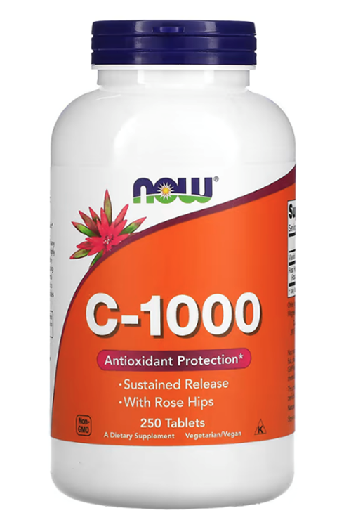 NOW Foods, C-1000, 250 Tablets.abd Menşei