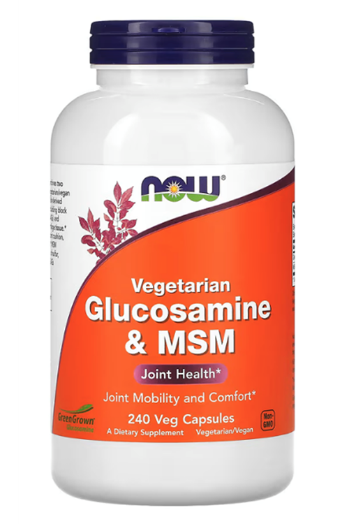 NOW Foods, Vegetarian Glucosamine  MSM, 240 Veg Capsules.Abd Menşei