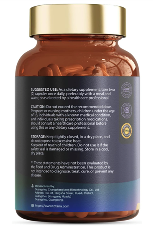 Totaria Healt Magnesium Complex 700mg 12 in 1  Glycinate Citrate Malate Oxide Taurate Aspartate Orotate  Vegan 120 Capsules.Abd Menşei.52.