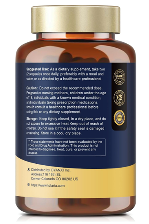 Totaria Healt NAD for Women Men with nicotinamide riboside resveratrol,Quercetin, Betaine Boost NAD+ Levels NAD Plus for Anti Aging, Energy, Immune, Focus 120 Capsules.